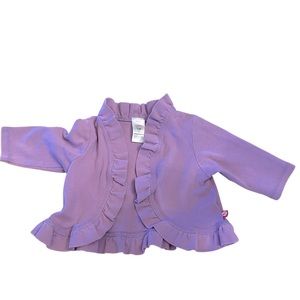 12M Zutano ruffle cardigan - great for spring!